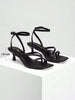 Athlefit Tacones De Mujer Strappy Kitten Heels Square Toe Ankle Strap Sandals Dressy Party Shoes